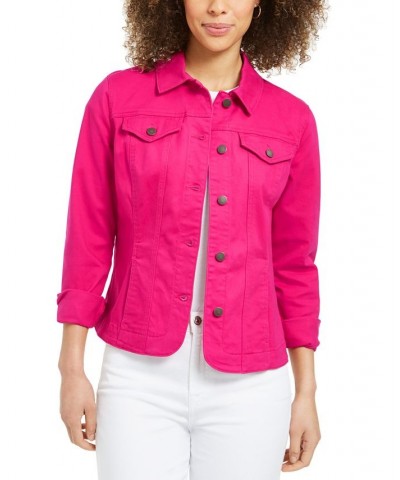 Women's Denim Jacket Bold Strawberry $21.15 Jackets