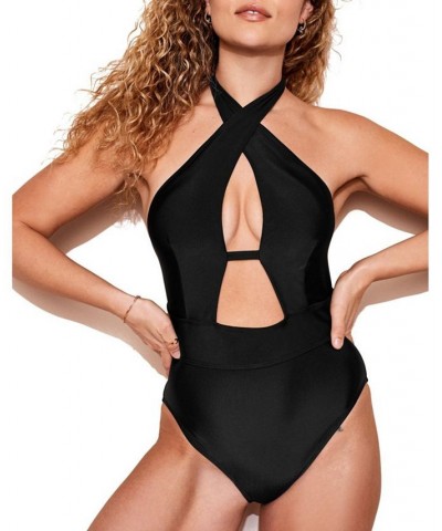 Brinlee Women's Swimwear One-Piece Black $30.78 Swimsuits