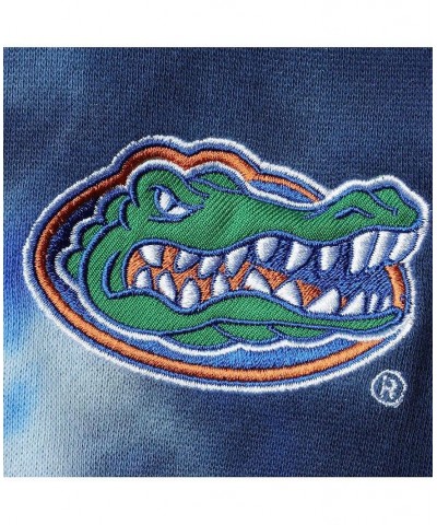 Women's Royal Florida Gators Slow Ride Spiral Tie-Dye Oversized Pullover Hoodie Royal $24.60 Sweatshirts