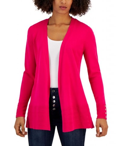 Women's Open-Front Cardigan Bold Strawberry $21.03 Sweaters