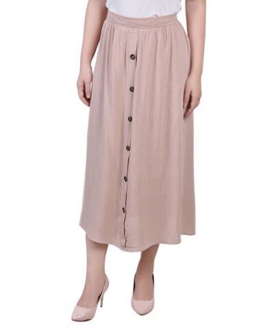 Women's Knee Length A-line Skirt Tan/Beige $16.64 Skirts