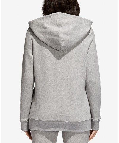 Women's Adicolor Trefoil Sweatshirt Hoodie XS-4X Gray $32.25 Sweatshirts