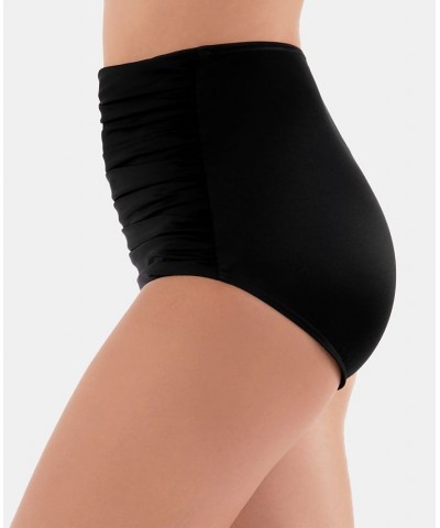 Solid Norma Jean High-Waist Bottoms Black $33.00 Swimsuits