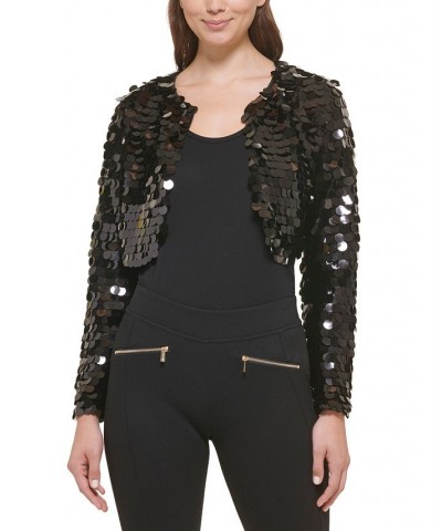 Women's Sequined Bolero Black $22.01 Jackets