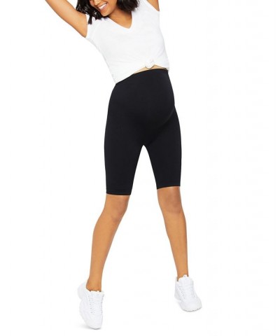 Seamless Maternity Bike Shorts Black $17.00 Shorts