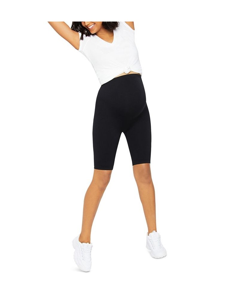 Seamless Maternity Bike Shorts Black $17.00 Shorts