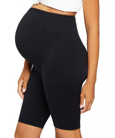 Seamless Maternity Bike Shorts Black $17.00 Shorts