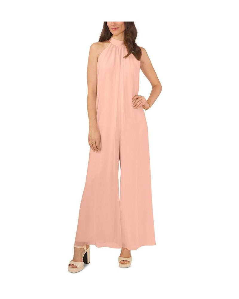 Women's Halter Jumpsuit Orange $33.31 Pants