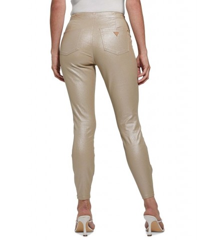 Women's Viola Metallic High-Rise Skinny Jeans Rinse $71.10 Jeans