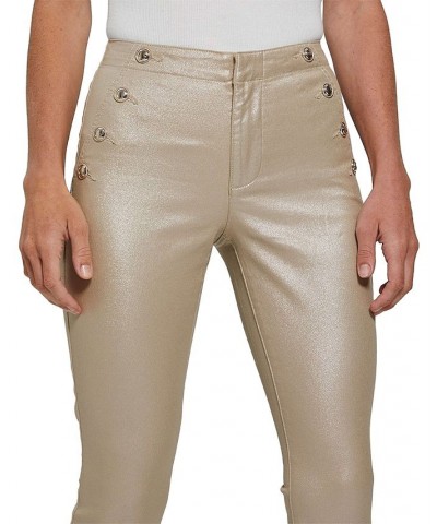 Women's Viola Metallic High-Rise Skinny Jeans Rinse $71.10 Jeans