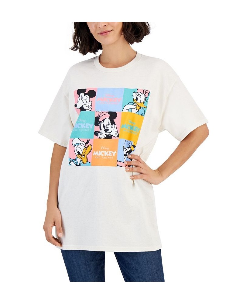 Juniors' Friends Of Mickey Graphic T-Shirt Natural $16.20 Tops