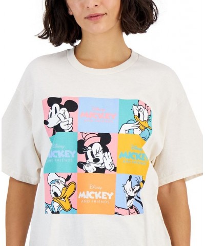 Juniors' Friends Of Mickey Graphic T-Shirt Natural $16.20 Tops