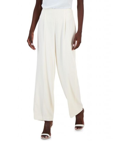 Women's Collection Side-Zip Hollywood Waist Pants Anne White $40.33 Pants