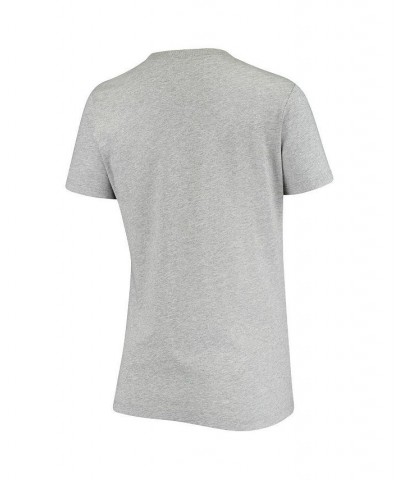 Women's Heathered Gray USWNT 4-Star Crest T-Shirt Heathered Gray $21.19 Tops