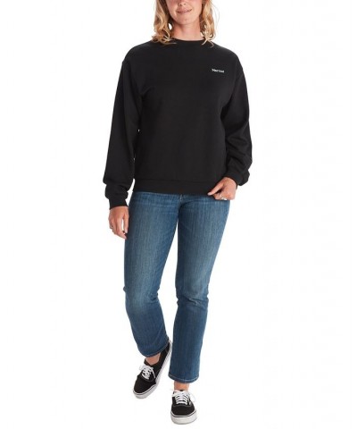 Women's Twin Peak Crewneck Sweatshirt Black $19.35 Sweatshirts