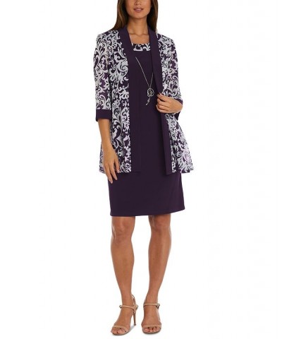 Dress & Printed Jacket Lavender/white $34.88 Dresses