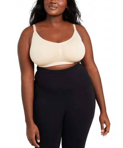 Plus Size Basic Seamless Maternity Bra Tan/Beige $17.34 Bras