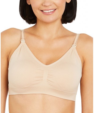 Average Busted Seamless Maternity and Nursing Bra Nude $15.90 Bras