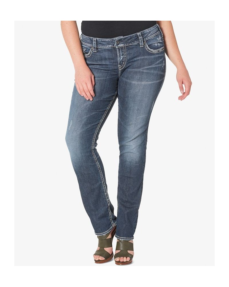 Plus Size Suki Straight-Leg Jeans Indigo $38.37 Jeans