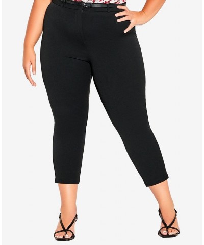 Trendy Plus Size in Stride Pants Black $49.50 Pants