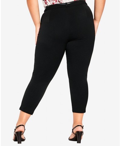 Trendy Plus Size in Stride Pants Black $49.50 Pants