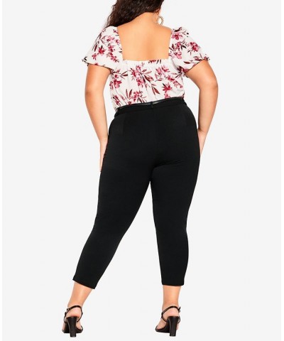 Trendy Plus Size in Stride Pants Black $49.50 Pants