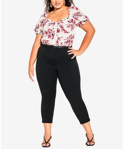 Trendy Plus Size in Stride Pants Black $49.50 Pants