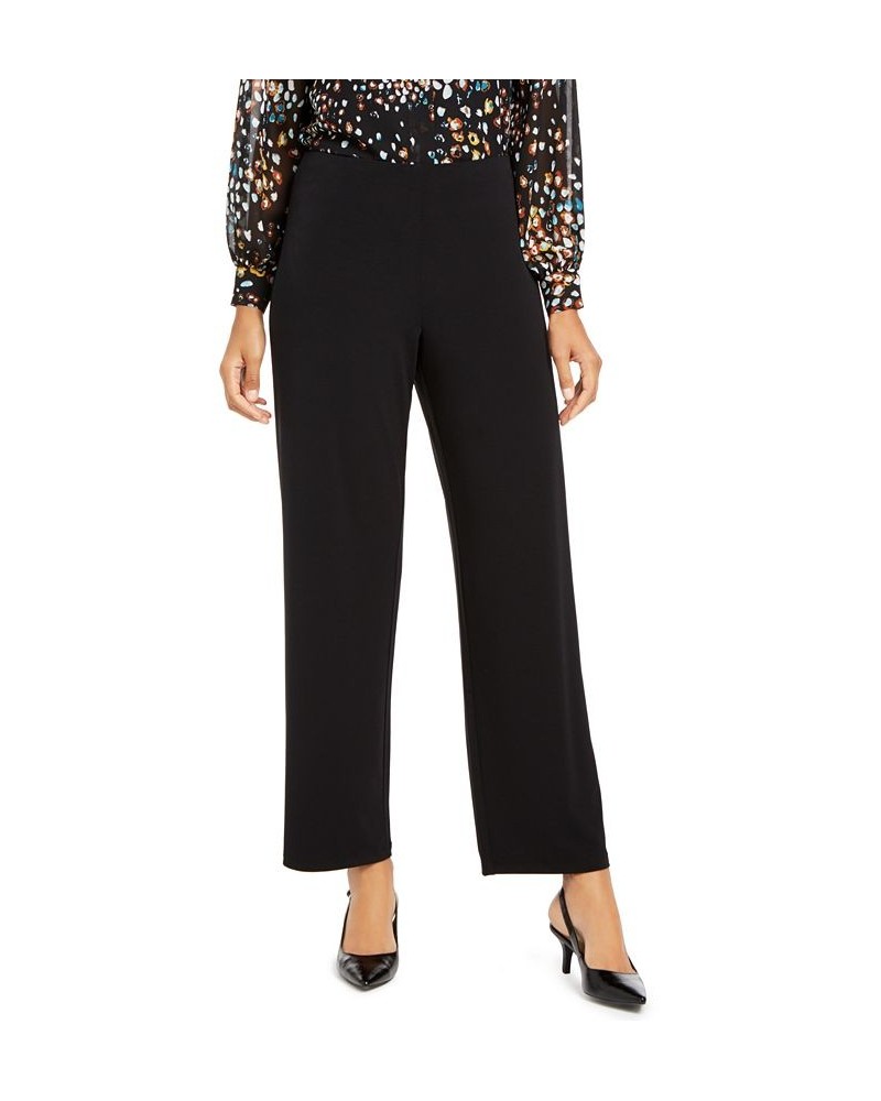 Petite Knit Wide-Leg Pant Deep Black $21.86 Pants