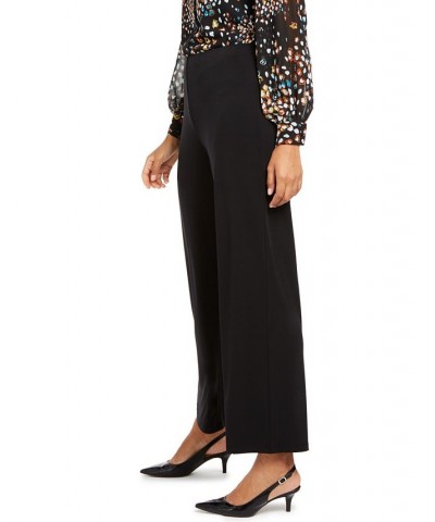 Petite Knit Wide-Leg Pant Deep Black $21.86 Pants