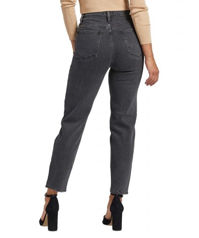 Women's Highly Desirable High Rise Straight Leg Jeans Black $35.20 Jeans