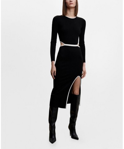 Women's Openings Knitted Dress Black $53.90 Dresses