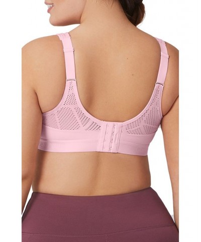 Full Figure Plus Size No-Sweat Mesh Sports Wirefree Bra Pink $21.58 Bras