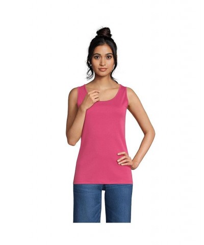 Women's Petite Cotton Tank Top Washed mulberry $20.85 Tops