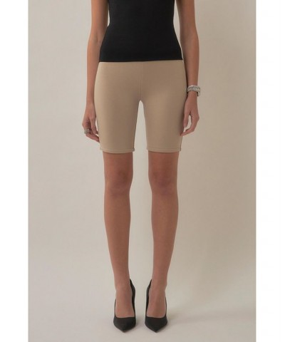 Women's Biker Shorts Tan/Beige $25.50 Shorts