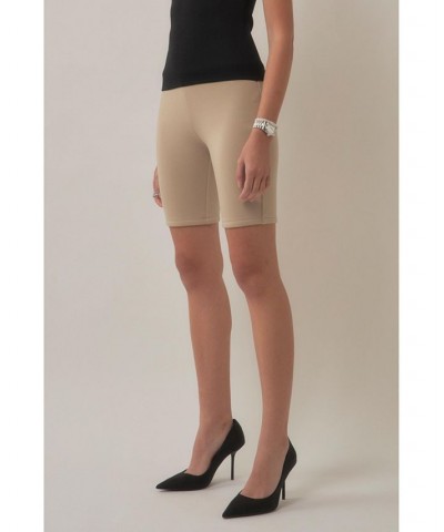 Women's Biker Shorts Tan/Beige $25.50 Shorts