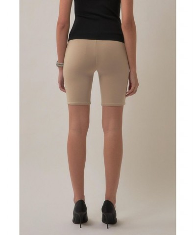 Women's Biker Shorts Tan/Beige $25.50 Shorts