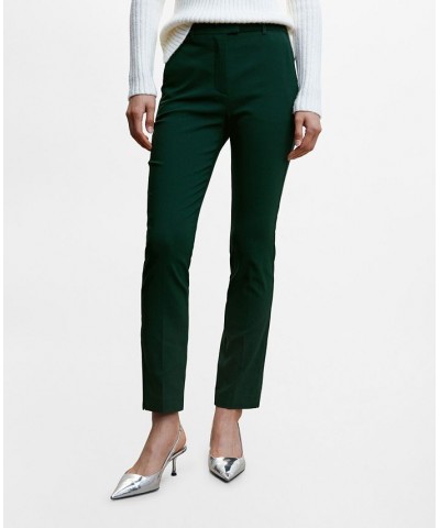 Women's Crop Skinny Pants Green $29.49 Pants