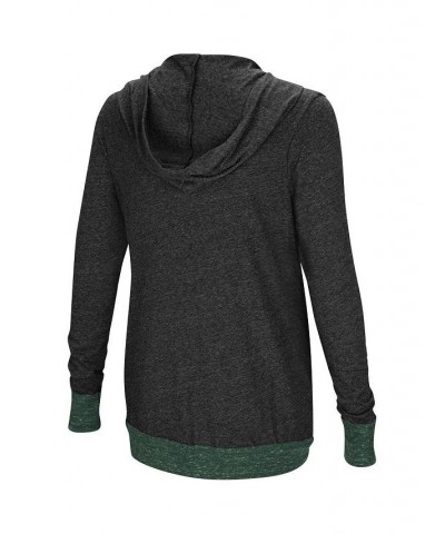 Women's Charcoal Michigan State Spartans Plus Size Steeplechase Open Hooded Tri-Blend Cardigan Charcoal $23.65 Sweaters