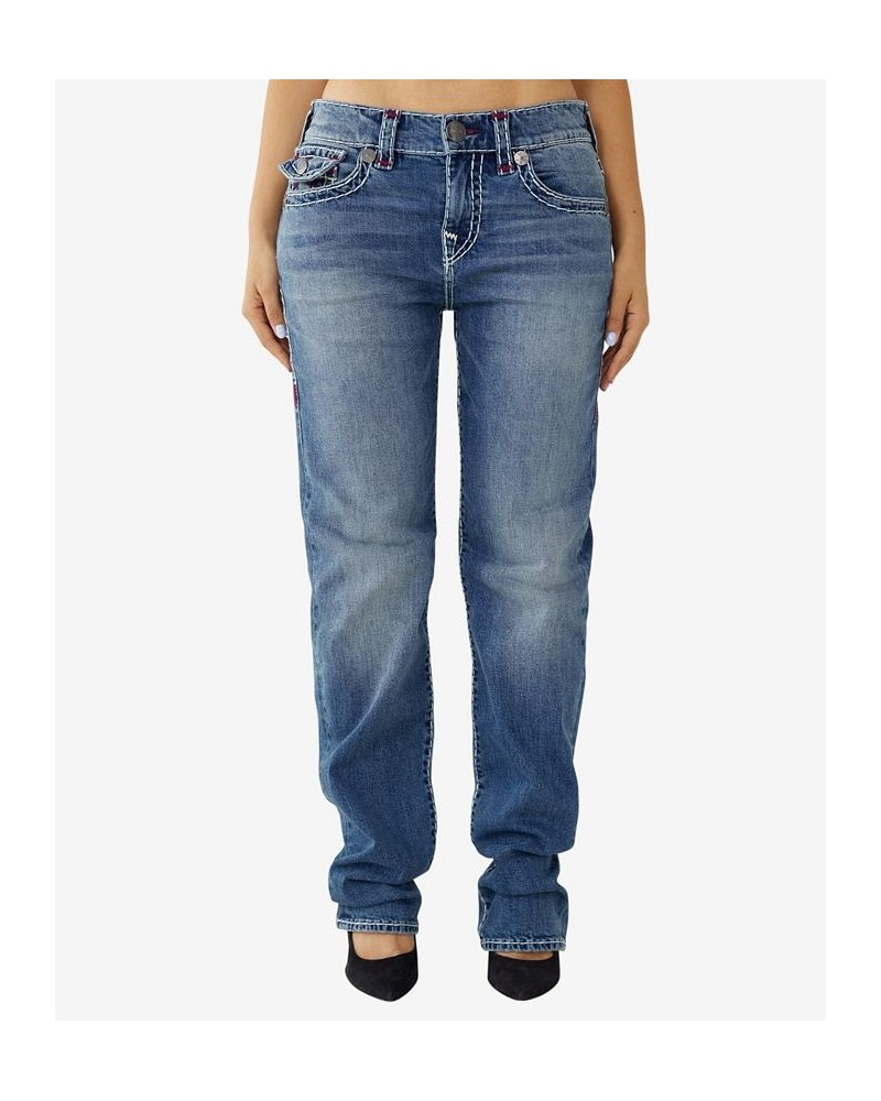 Women's Ricki Relaxed Straight Jeans Woodley Medium $75.17 Jeans