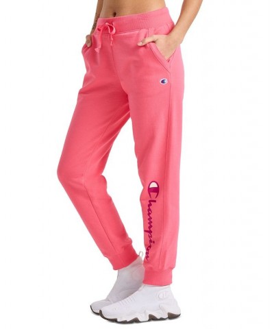 Women's Drawstring Logo Sweatpant Fleece Jogger Pinky Peach $19.00 Pants