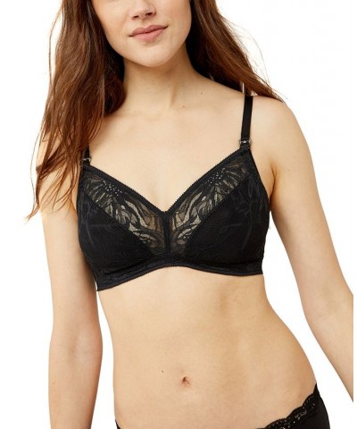 Sleek and Lace Nursing Bralette Black $31.90 Bras