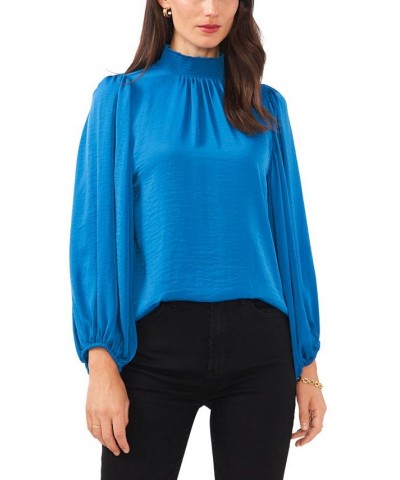 Women's Smocked Neck Full Sleeve Blouse Lake Breeze $47.52 Tops