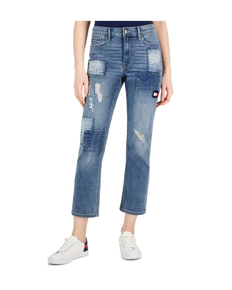 Women's Patchwork Tribeca Ankle Jeans Ws 562- Payton Wash $30.69 Jeans