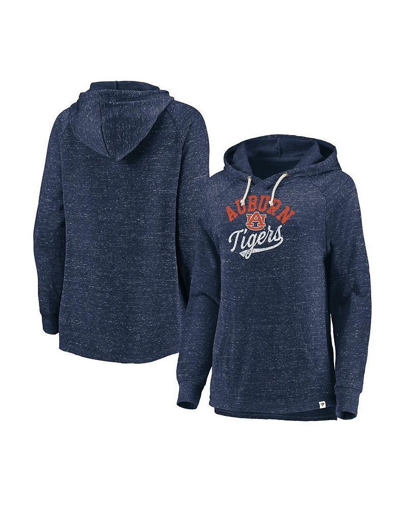 Women's Branded Navy Auburn Tigers Crossneck Faded Script Raglan Pullover Hoodie Navy $26.00 Sweatshirts