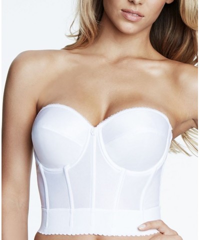 Noemi Low Back Strapless Bustier Lingerie White $35.10 Lingerie