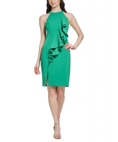 Petite Ruffled Halter Dress Grn $55.04 Dresses