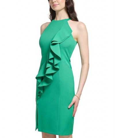 Petite Ruffled Halter Dress Grn $55.04 Dresses