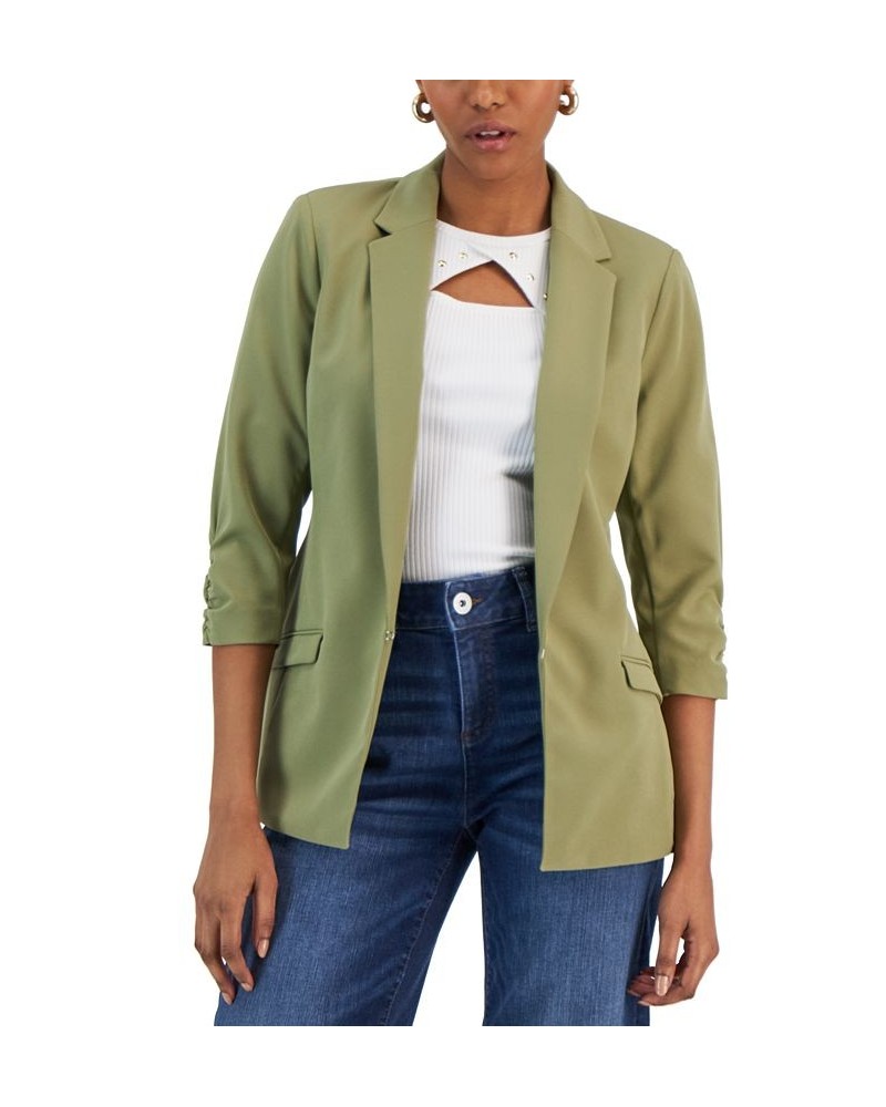 Petite Menswear Blazer Washed White $27.86 Jackets