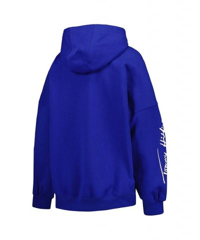 Women's Royal Los Angeles Rams Becca Drop Shoulder Pullover Hoodie Royal $43.00 Sweatshirts