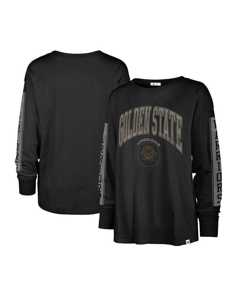 Women's Black Golden State Warriors City Edition SOA Long Sleeve T-shirt Black $33.14 Tops